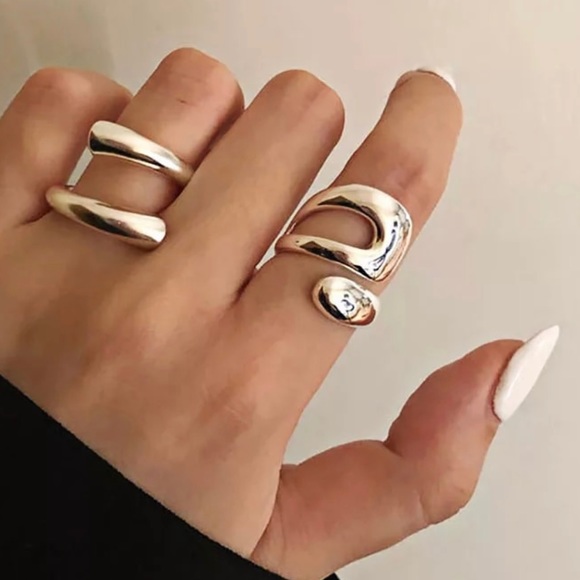 MINIMALIST GEOMETRIC ADJ RING - Picture 2 of 2